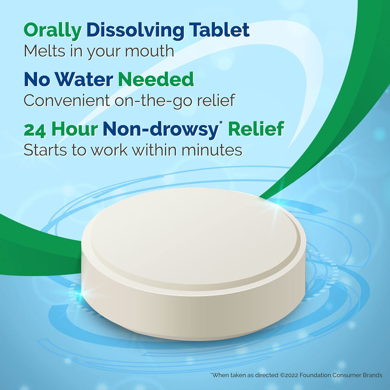 [Australia] - Alavert Allergy 24 Hour Relief, Citrus Burst Flavor, Orally Disintegrating Allergy Tablets, Non-drowsy Antihistamine, Loratadine 10mg, 60 Count 