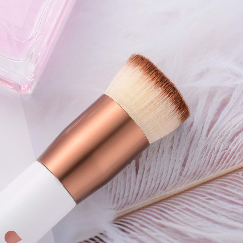 [Australia] - Powder Makeup Brush, DUcare Professional Powder Mineral Brush Kabuki Face Blush Brush Make Up Tool white 