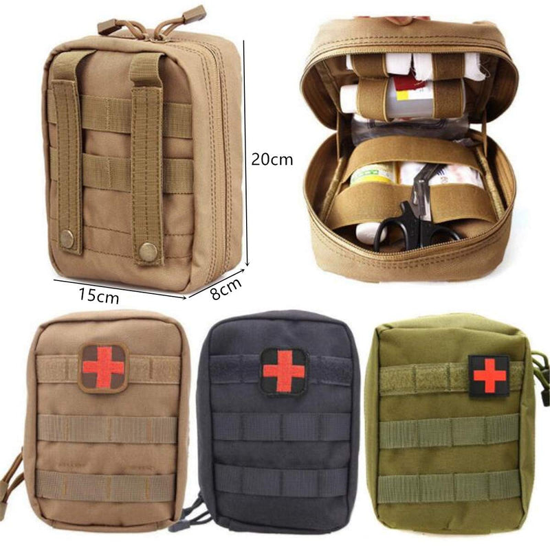[Australia] - ETOPARS EMT Medical First Aid IFAK Pouch For Tactical MOLLE Compatible Gear Hikers Campers Outdoor Enthusiasts Khaki 