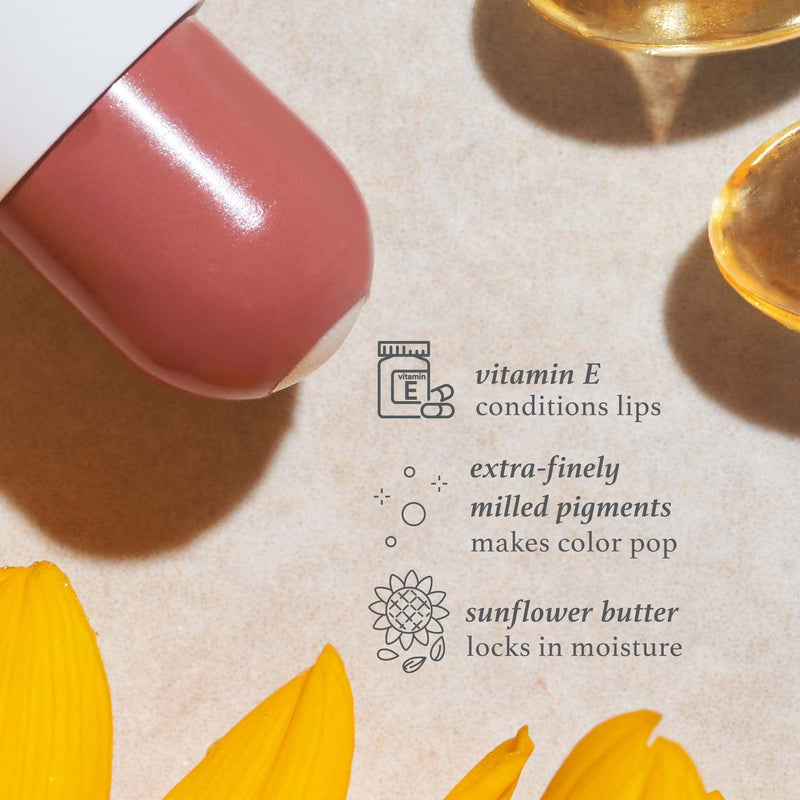 [Australia] - Julep It's Balm 2-in-1 Lip Balm + Buildable Lipstick with Semi-Gloss Finish for Dry, Cracked & Chapped Lips (Vegan), 90s Neutral 