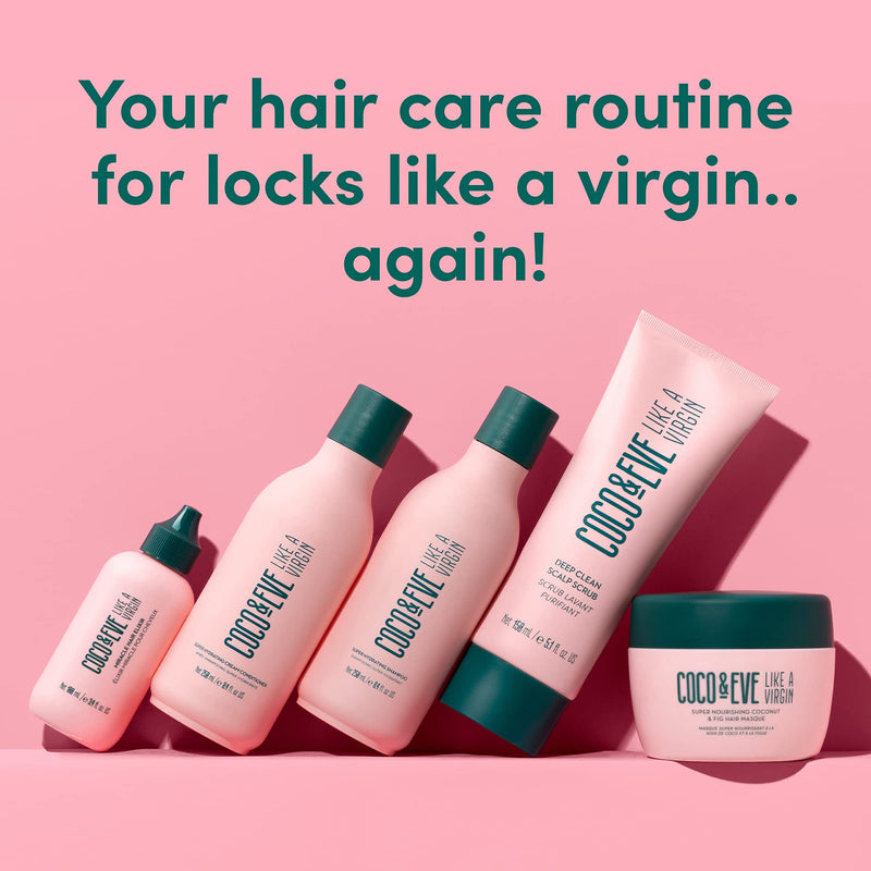 [Australia] - Coco & Eve Like A Virgin Super Hydrating Cream Conditioner - Sulfate free with Argan Oil & Coconut | For Dry Damaged, Color Treated Hair | Frizz Control | Hair Detangler & Moisturizer (250ml) 