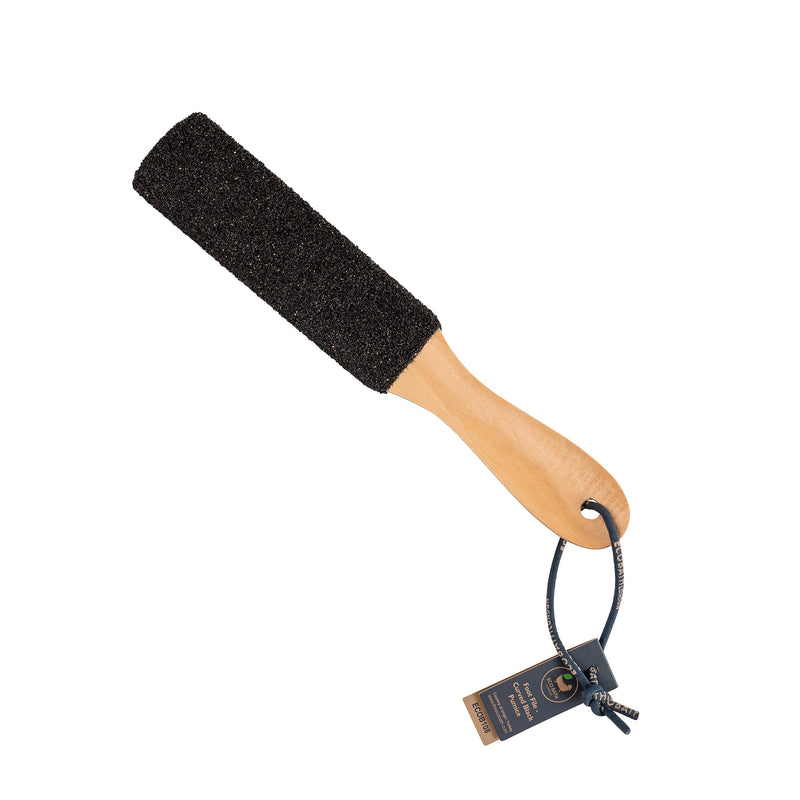[Australia] - Eco Bath Natural Pumice Foot File Hard Skin Remover for Women and Men - Callus & Dead Skin Remover for Feet with Wood Handle 