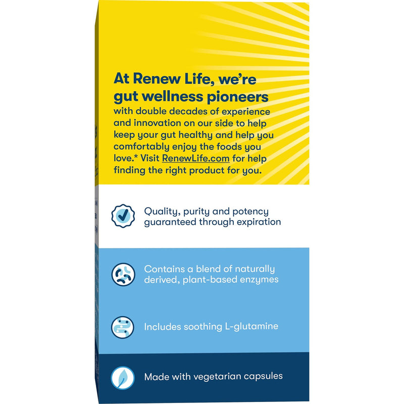 [Australia] - Renew Life Adult Digestive Enzyme - DigestMore Plant-Based Foods Enzyme Formula for Men & Women - 90 Vegetarian Capsules (Package May Vary) 