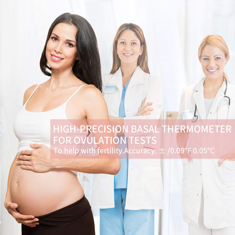 [Australia] - Digital Basal Thermometer for Ovulation Tracking, +/-0.09F Accuracy,60 Days of Memory for Easily Tracking Ovulation, Alarm Clock Alert, Switchable Celsius/Fahrenheit 