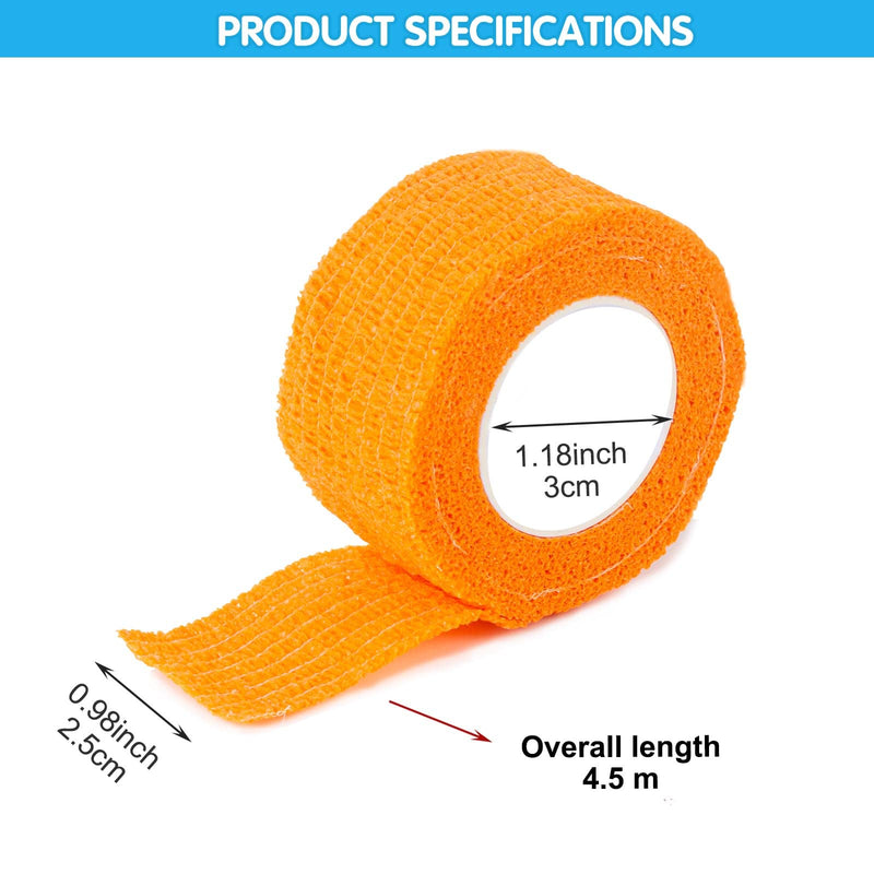 [Australia] - GWAWG 9 Rolls 4.5m Cohesive Wrap Bandage, Breathable Self Adhesive Sports Elastic Tape for Ankle Sprains Wrist Swelling Tattoo Pets, 9 Colors 
