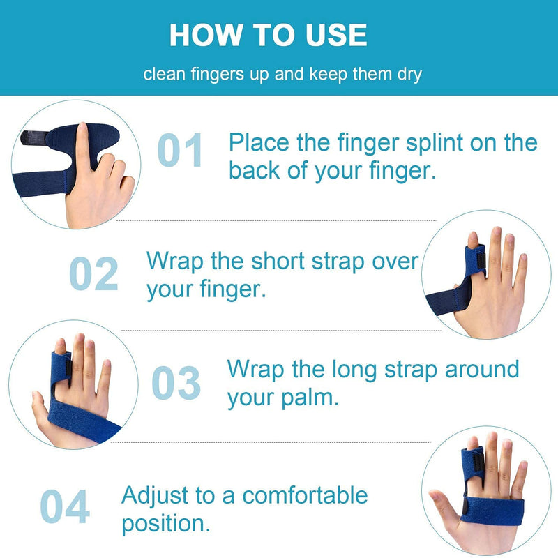 [Australia] - Sumifun Finger Brace, Trigger Finger Splint for Index Middle Ring Pinky Finger Arthritis Pain, Tendon Injury, Broken Mallet Finger Stabilizer Supports for Dislocated Knuckle Immobilizer Wrap for Right Hand 
