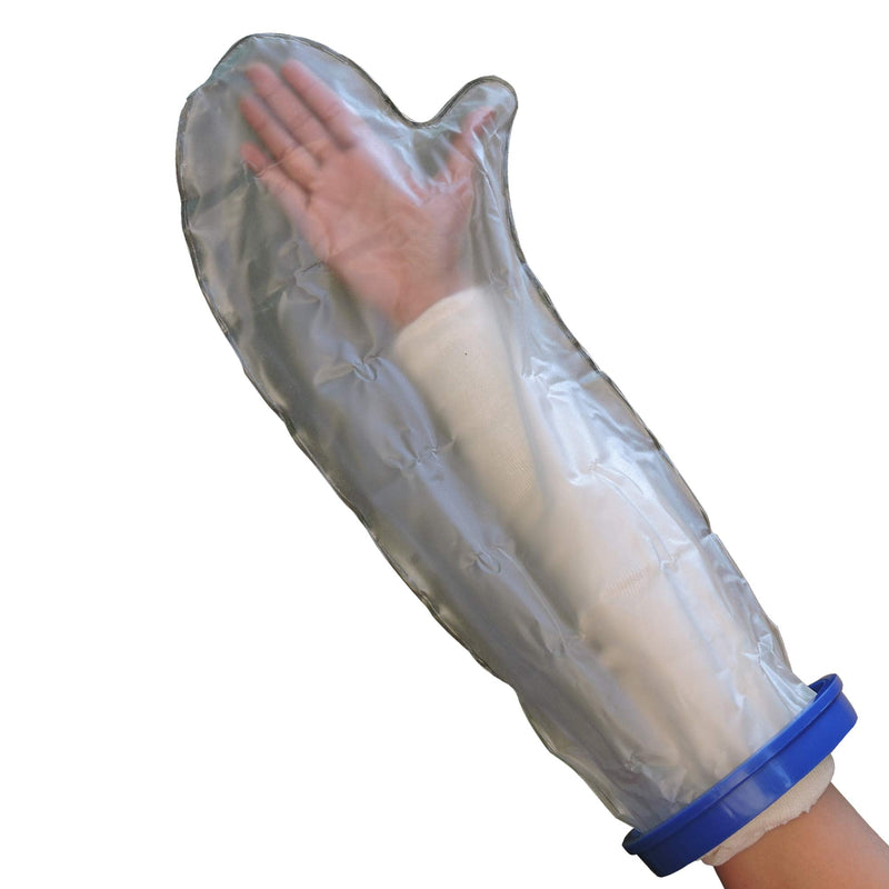 [Australia] - Waterproof Arm Cast Cover for Protection While Taking Shower | Lightweight Arm Cast Guard Transparent for Bath and Shower | Reusable Cast Protector for Adults to Keep Casts and Bandages Dry 