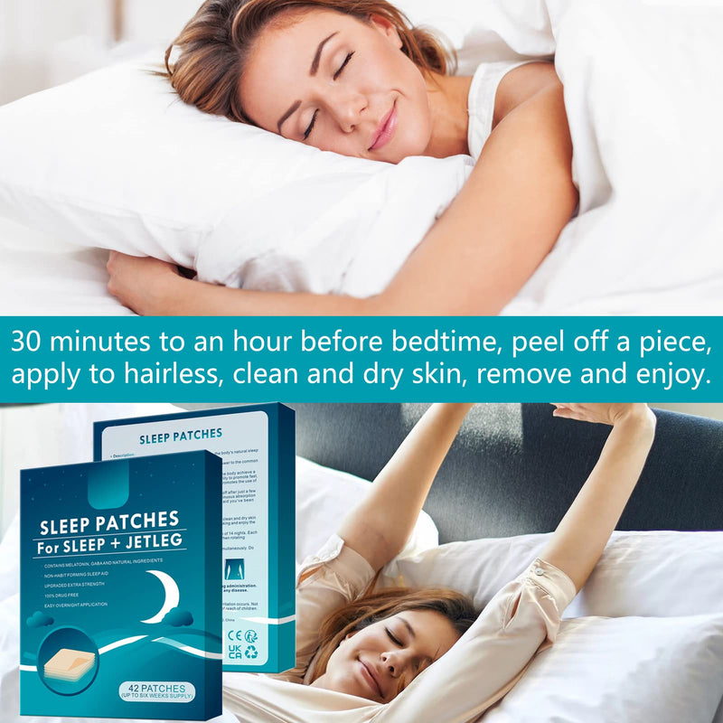 [Australia] - 42 PCS Sleep Patches, Sleep Aids for Adults Sleeping Patch to Improve Quality Sleep, Sleep Helper Natural Sleep Stickers 