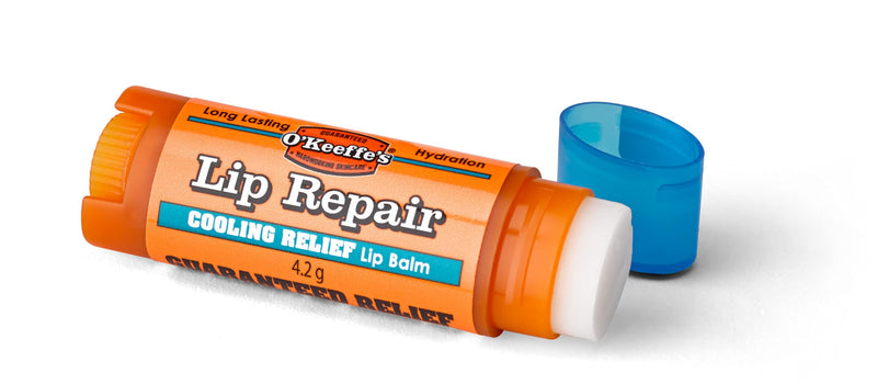 [Australia] - O'Keeffe's Cooling Relief Lip Repair Lip Balm for Dry, Cracked Lips, Stick, Orange (7544201) 1 - Pack 