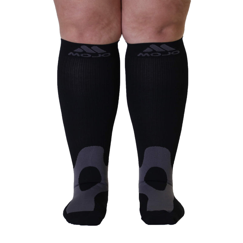 [Australia] - Mojo Medical Compression Socks for Women & Men Circulation - 20-30mmHg Medium Black 