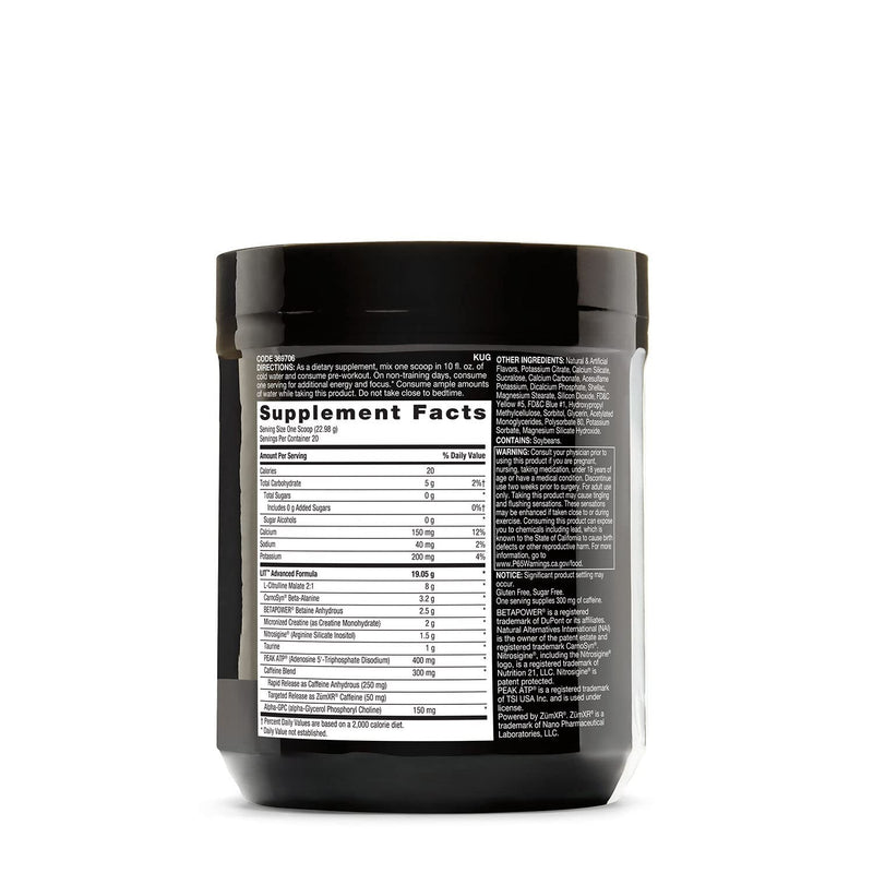 [Australia] - Beyond Raw LIT AF | Advanced Formula Clinical Strength Pre-Workout Powder | Contains Caffeine, L-Citruline, and Nitrosigine | Gummy Worm | 20 Servings 