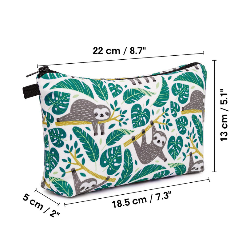 [Australia] - Makeup bag Cosmetic Bag Organizer Small Mini Makeup Pouch for Purse for Women Girls Gift (Sloth) Sloth 