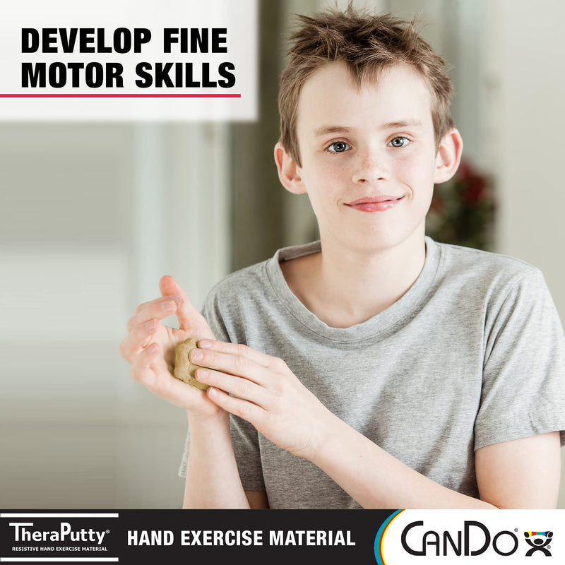 [Australia] - CanDo Theraputty Plus Hand Exercise Putty for Rehabilitation, Exercises, Hand Thearpy, Occupational Therapy, Hand Strengthening, Improve Motor Skills, Stress Relief 2-ounce XX-SOFT 