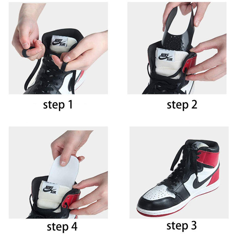 [Australia] - YOLOPARK Shoe Creases Protector, 4 Pairs Shoe Anti Creases Guard to Prevent Sneaker Creases for Men's 7.5-13 Women's 5-9 