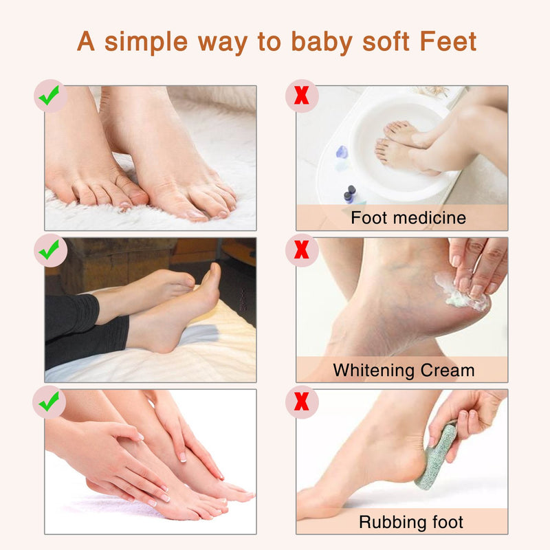 [Australia] - Foot Mask 5 Pack, Foot Peel Mask, Exfoliating Callus Remover, Soft Foot Removes Calluses and Dead Skin Cells, Repair Rough Heels-Make Your Feet Baby Soft for Women & Men（Lavender） Lavender 
