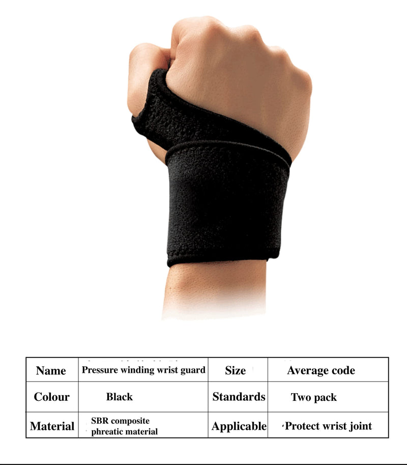 [Australia] - Singwit 2 Pack Sport Wrist Brace/Carpal Tunnel Wrist Brace,Hand Brace for Arthritis Pain and Support, Suitable for Both Right and Left Hands Medium black 