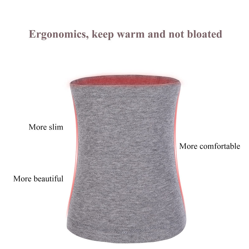 [Australia] - YUPPIE TONE Unisex Warm Waistband Kidney Hip Warmer, Winter Longer Waist Support Protector Belt Gray Large 