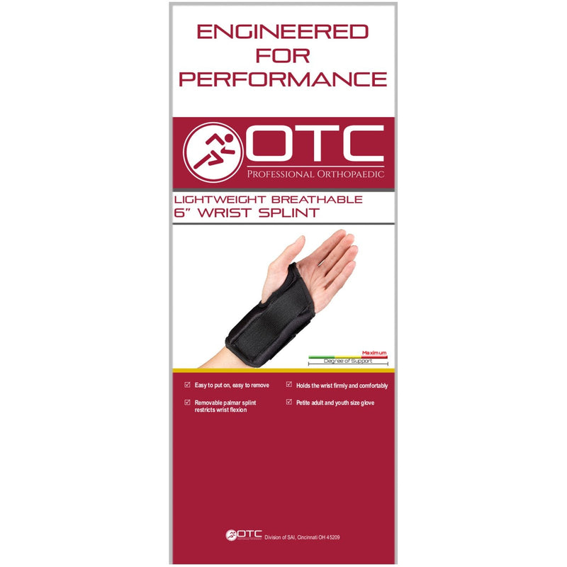 [Australia] - OTC Wrist Splint, Petite or Youth Size Support Brace, X-Small, 6 Inch (Right Hand) 