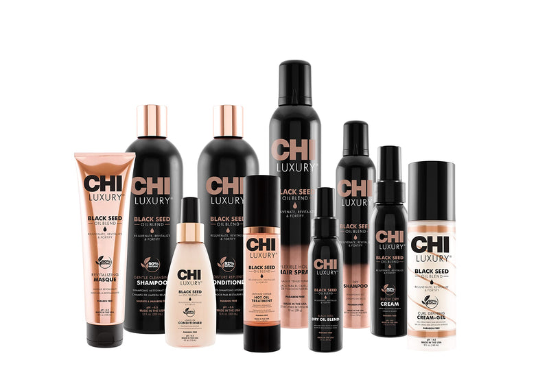 [Australia] - Farouk , 5 oz , White CHI Luxury Black Seed Oil, Curl Defining Cream Gel, 148 ml 