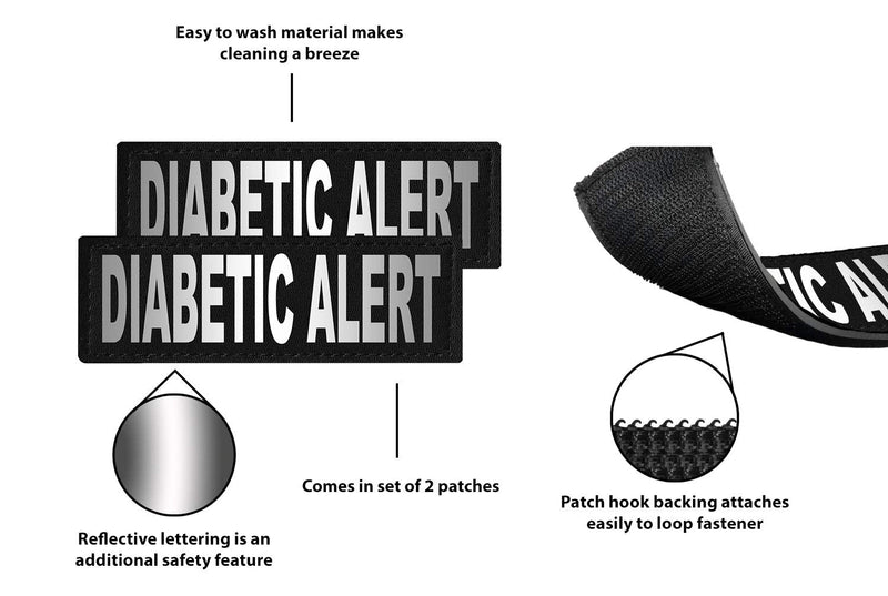 [Australia] - Dogline Diabetic Alert Removable Patches Large/X-Large 