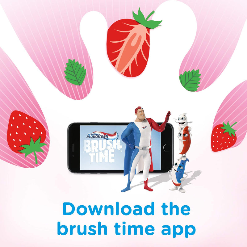[Australia] - Aquafresh Kids Toothpaste, Splash 3-8 Years Strawberry & Mint Flavour 75 ml 