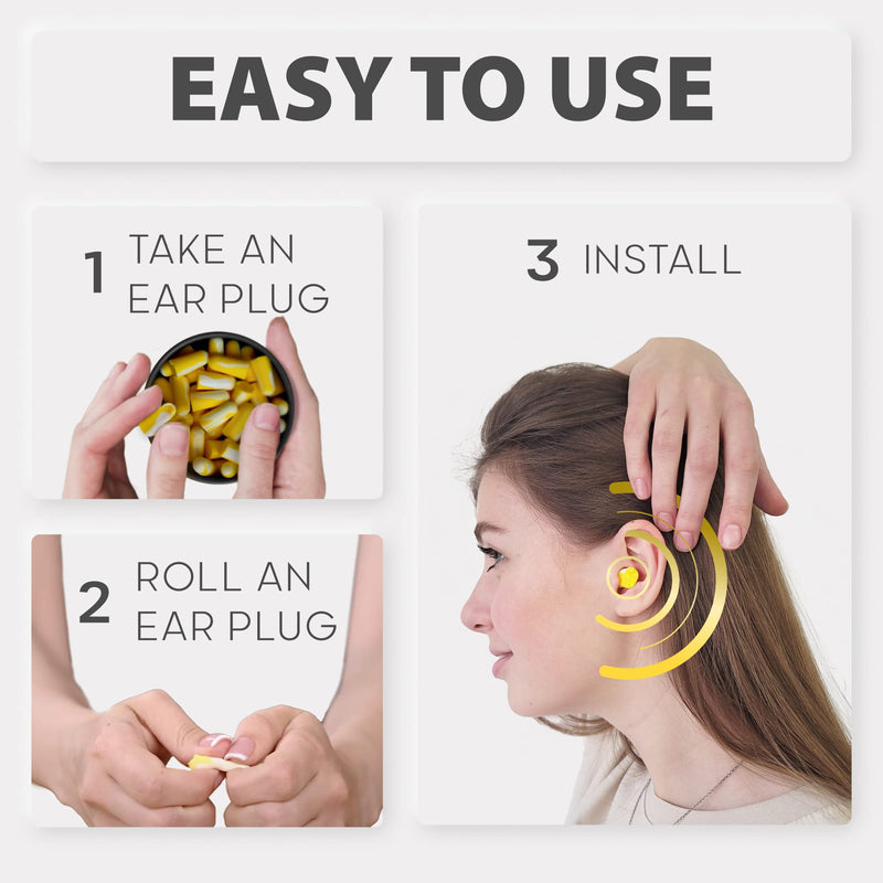 [Australia] - PQ Small Ear Plugs for Sleep - 40 Small Foam Earplugs for Sleeping for Small Ear Canals! Noise Cancelling 32 dB, Sound Blocking, Premium Soft Earplugs for Women and Men, Ear Plugs to Block Snoring 