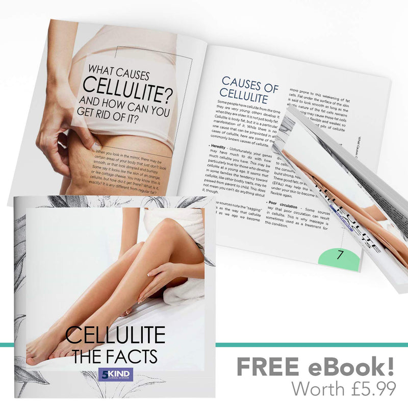 [Australia] - 5kind clinical skincare Anti-Cellulite Cup Set with Instructions, Satin Bag, Free e-Book and Discount Voucher for 5kind Professional Cellulite Cream 