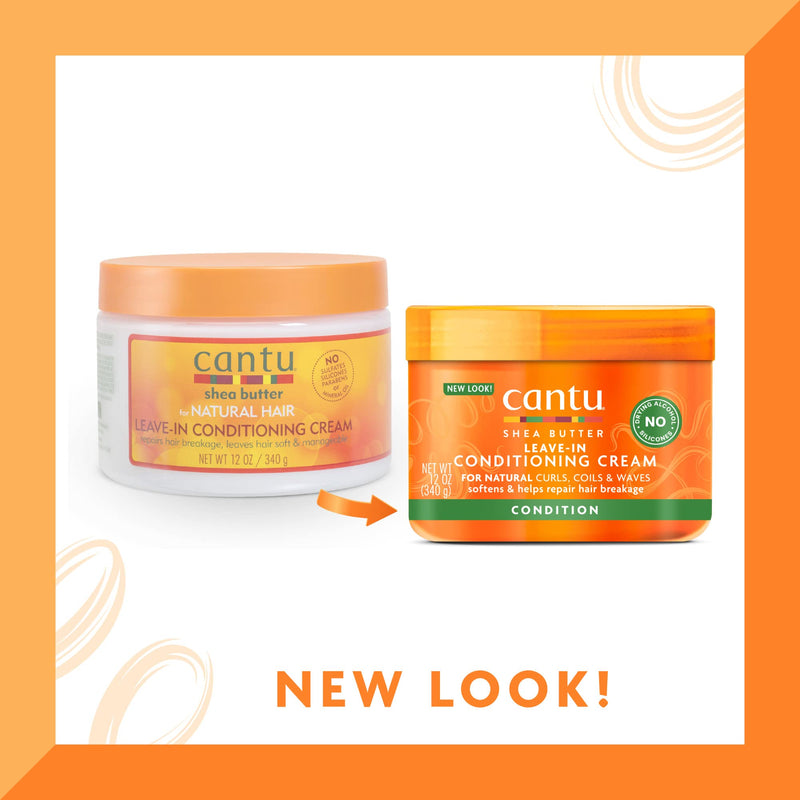 [Australia] - Cantu Leave in Conditioning Cream with Shea Butter for Natural Hair, 12 oz (Packaging May Vary) 