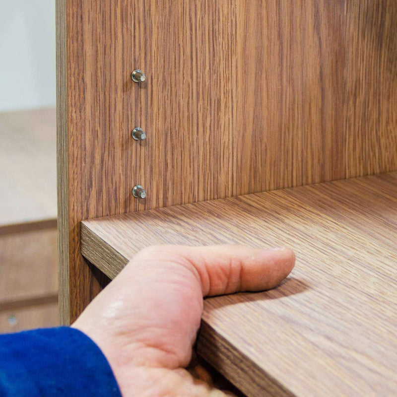 [Australia] - 120 Pcs Shelf Pins 5mm Shelf Holder Support Pins Made from Nickel Plated Metal Material Shelf Pegs are Sturdy and Durable for Furniture Shelves Bracket. 