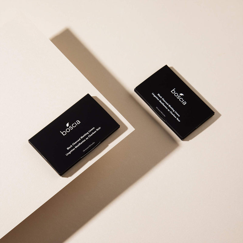 [Australia] - boscia Black Charcoal Blotting Linens - Vegan, Cruelty-Free, Natural and Clean Skincare | Facial Blotting Paper for Absorbing Excess Oil, 100 ct 