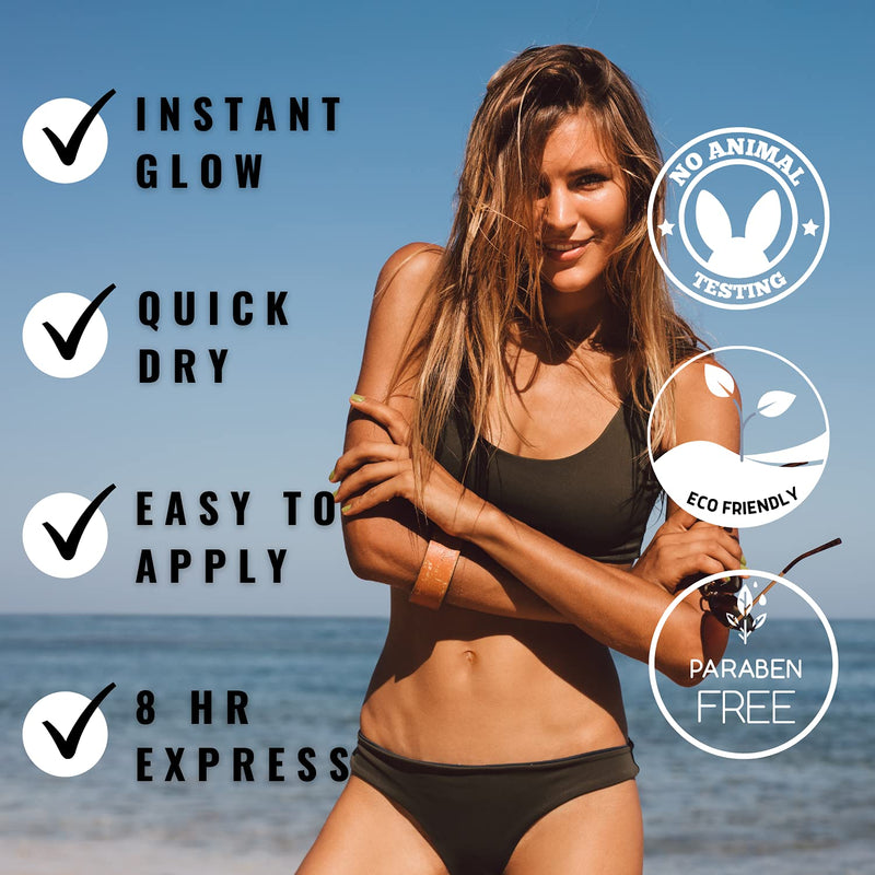 [Australia] - Tanning Lotion Ultra Dark Instant Tint - Dark Self Tanner for all Skin Types 4 fl oz (Packaging May Very) 