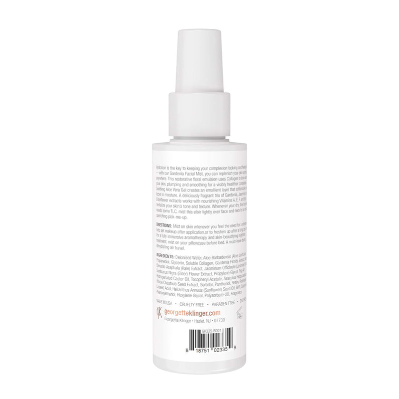 [Australia] - Gardenia & Collagen Boosting Facial Spray Toner by Georgette Klinger - Long Lasting Multi-Vitamin Face Mist w/ Anti Aging Kale, Collagen & Jasmine Gardenia 4.2 Ounces 
