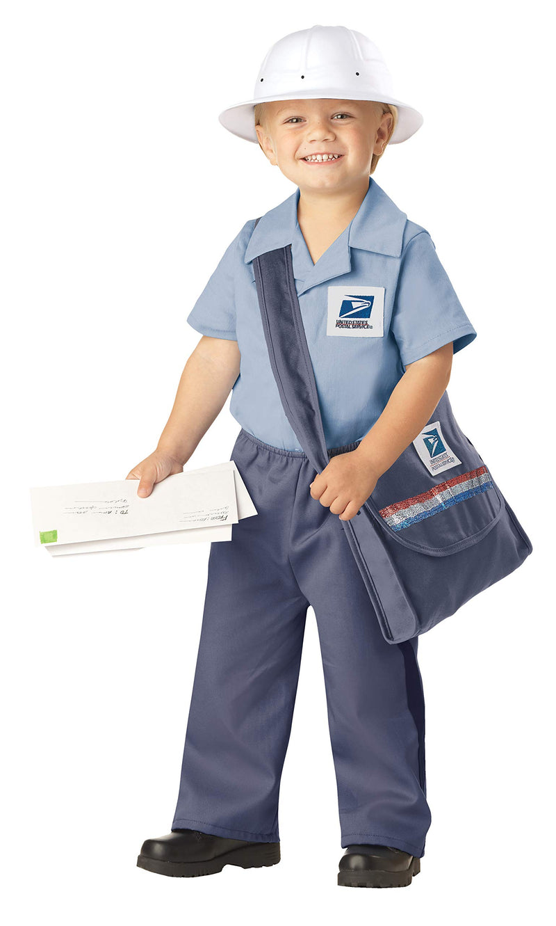 [Australia] - California Costumes Us Mail Carrier Toddler Costume Blue Medium 