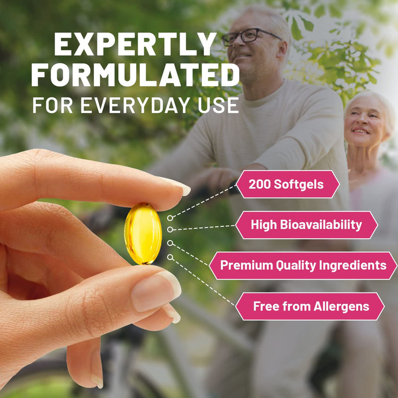 [Australia] - Premium Odourless Garlic Capsules - High Strength 45,000mg - 200 Softgels - Deodourised Premium Garlic Oil Extract from Allium Sativum - Made in UK by Prowise 
