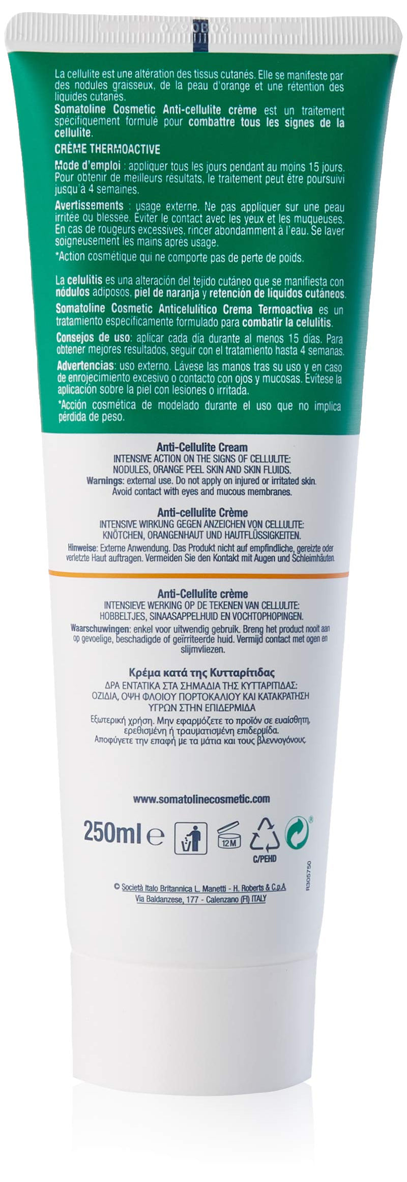 [Australia] - Somatoline Anti-Cellulite Body Cream, 250 ml 