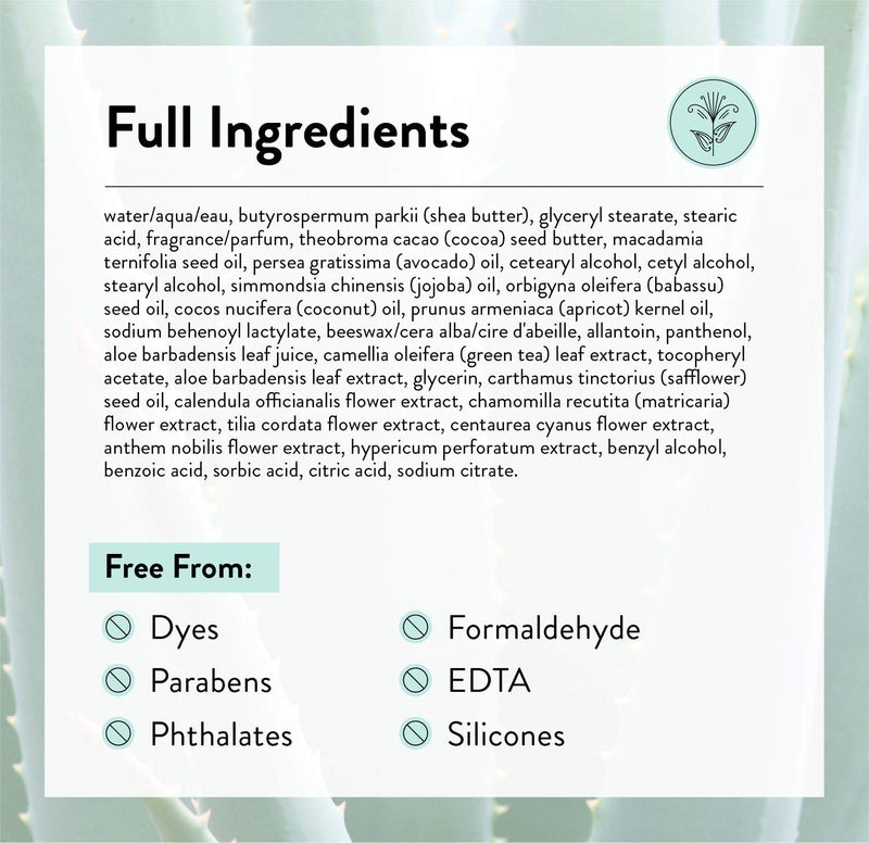 [Australia] - J.R. Watkins Natural Moisturizing Hand Cream, Hydrating Hand Moisturizer with Shea Butter, Cocoa Butter, and Avocado Oil, USA Made and Cruelty Free, 3.3oz, Aloe & Green Tea, Single 3.3 Ounce (Pack of 1) 