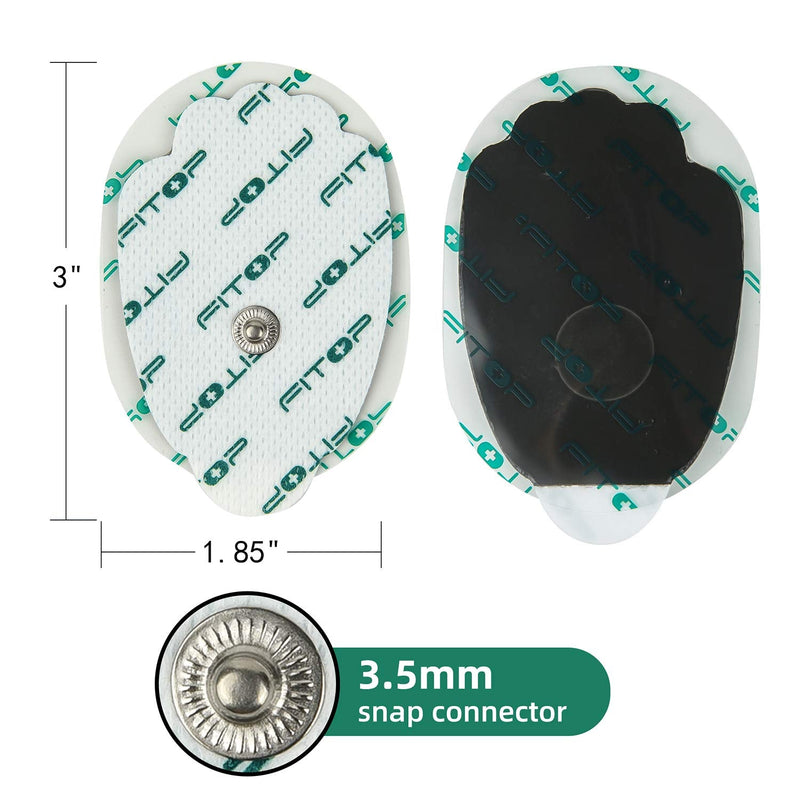 [Australia] - FITOP TENS Pads EMS Unit Snap Electrode 20 Pcs with Super Gel 
