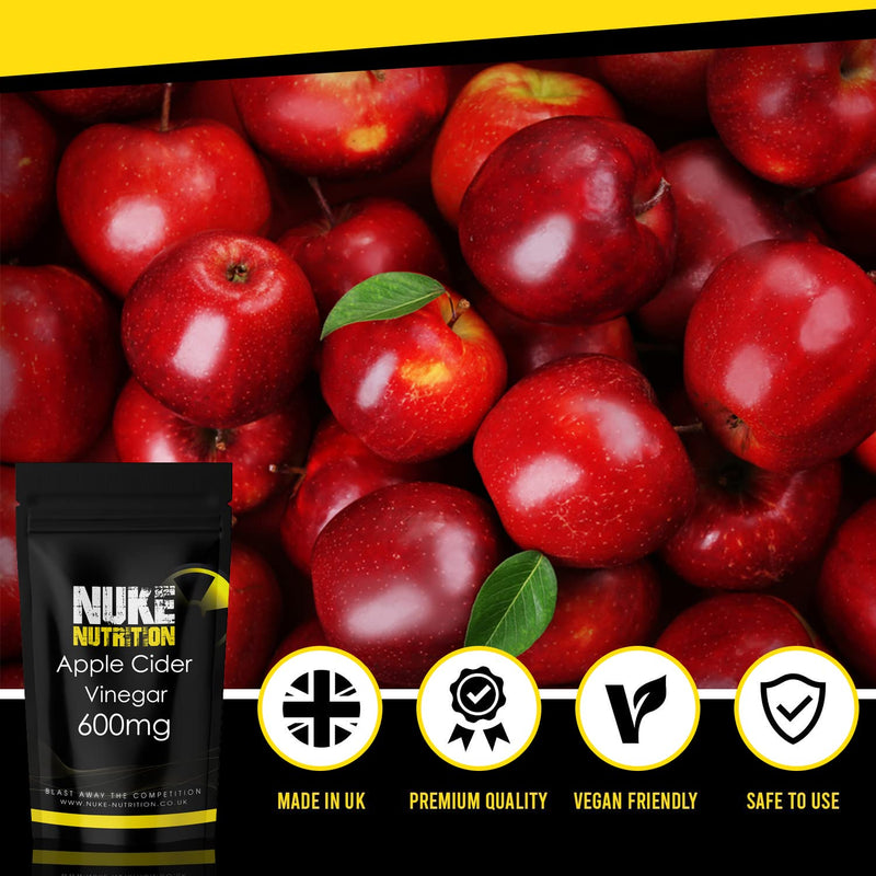 [Australia] - Nuke Nutrition Apple Cider Vinegar Capsules with Mother - 60 Capsules - High Strength ACV 60 Count (Pack of 1) 