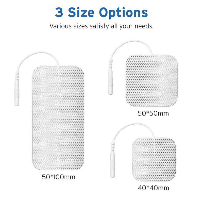 [Australia] - Etekcity TENS Unit Replacement Pads Electrodes for Back Pain Relief, Self-Adhesive & Gel Free for Electrotherapy White (Pack of 16) 