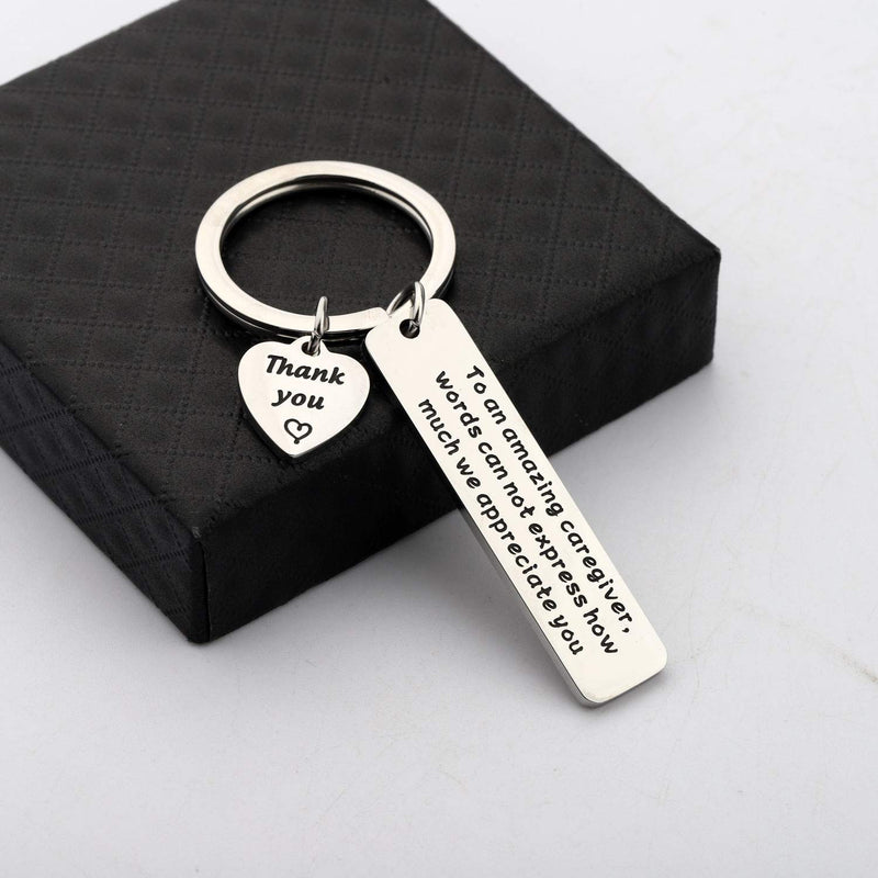 [Australia] - CHOORO Caregiver Gifts Daycare Provider Gift Nanny Gift to an Amazing Caregiver Keychain Babysitter Appreciation Gift Daycare Nurse Caregiver Gift 