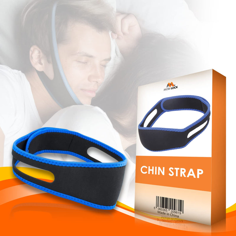 [Australia] - Anti Snoring Chin Strap - Sleeping Aids for Snoring Prevention & Effective Breathing - for Men & Women - Skin Friendly & Breathable Snoring Device for Sleeping – by Mobi Lock (Basic) BASIC 