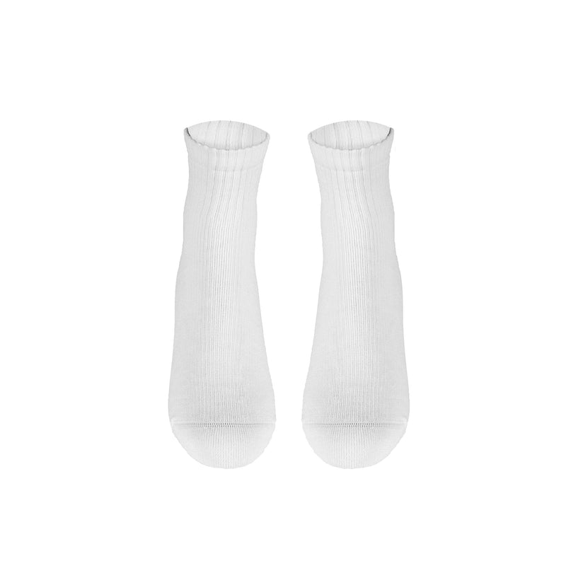 [Australia] - Truform Medical Compression Socks for Men and Women; 8-15 mmHg Ankle Length Low Cut, White, Large 