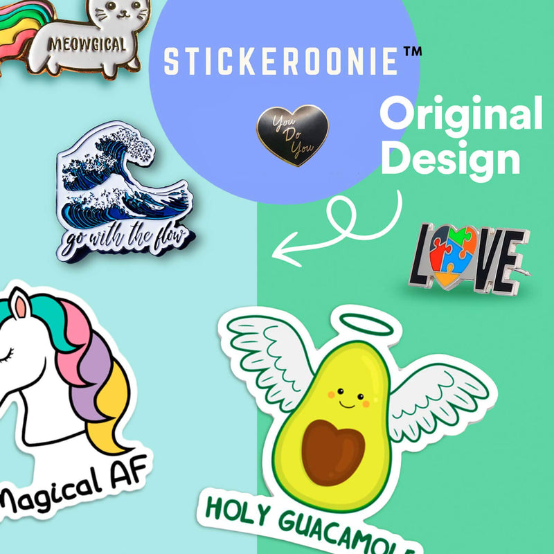 [Australia] - Stickeroonie Motivation Pins You Do You Heart Enamel Pins Rose Gold Plated Lapel Pins 1.4 Inches Inspirational Lapel Pins Backpack Pins Hat Pins Clothing Pins Jean Pins Enamel Pins For Jackets 