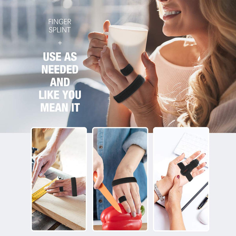 [Australia] - Tikaton Trigger Finger Splint, Adjustable Support, Finger Brace for Alleviating Finger Locking, Popping, Bending, Tendonitis, Stiffness, Pain Relief - Left or Right Hand 