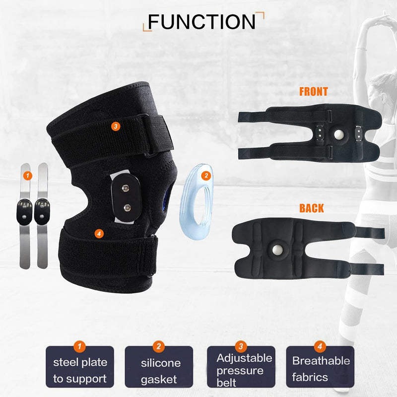 [Australia] - Decompression Knee Brace, Stable Support of The Knee, Effective Relief of ACL, Arthritis, Meniscus Tear, Tendinitis Pain, Adjustable Compression Band, Suitable for Men and Women Medium 