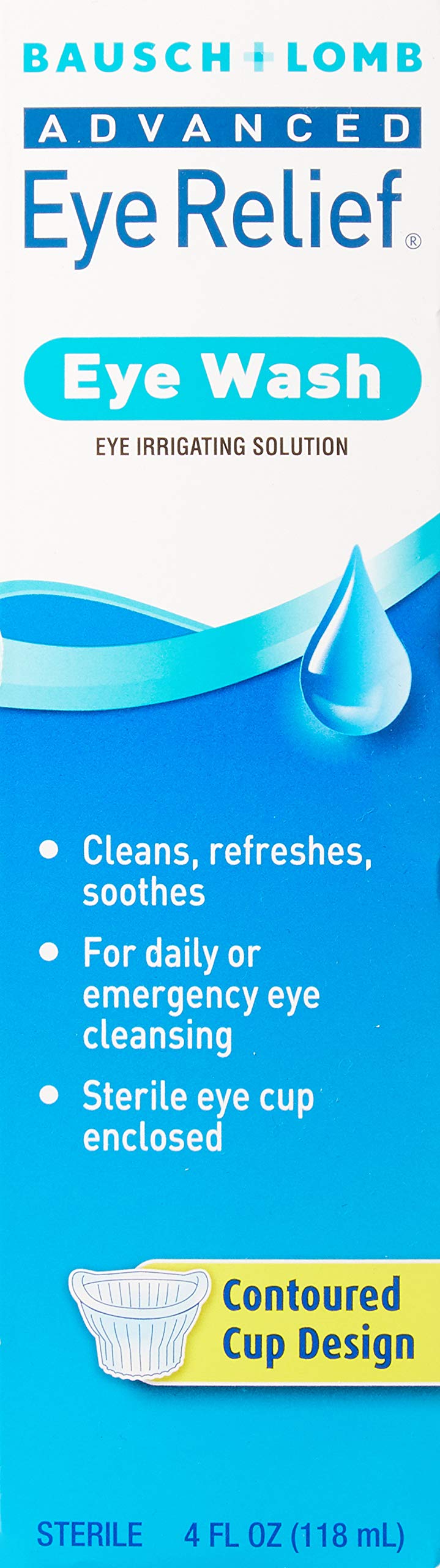 [Australia] - B&L Eye Wash Size 4z Bausch & Lomb Advanced Eye Relief, Eye Wash Eye Irrigating Solution 