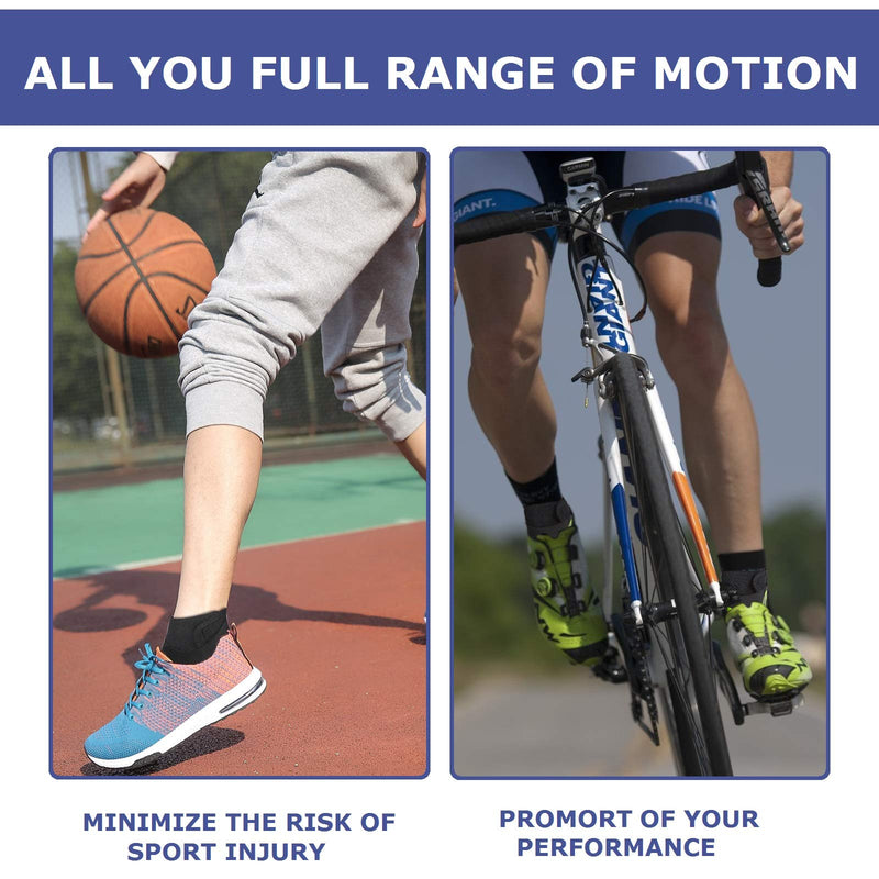 [Australia] - Ankle Brace Support for Men and Women, Adjustable Compression Ankle Protection Wrap, Breathable Stabilizer Super Elastic Ankle Supporting for Sprain, Injury Recovery, Plantar Fasciitis , One Size Fits Most (1 pcs) 