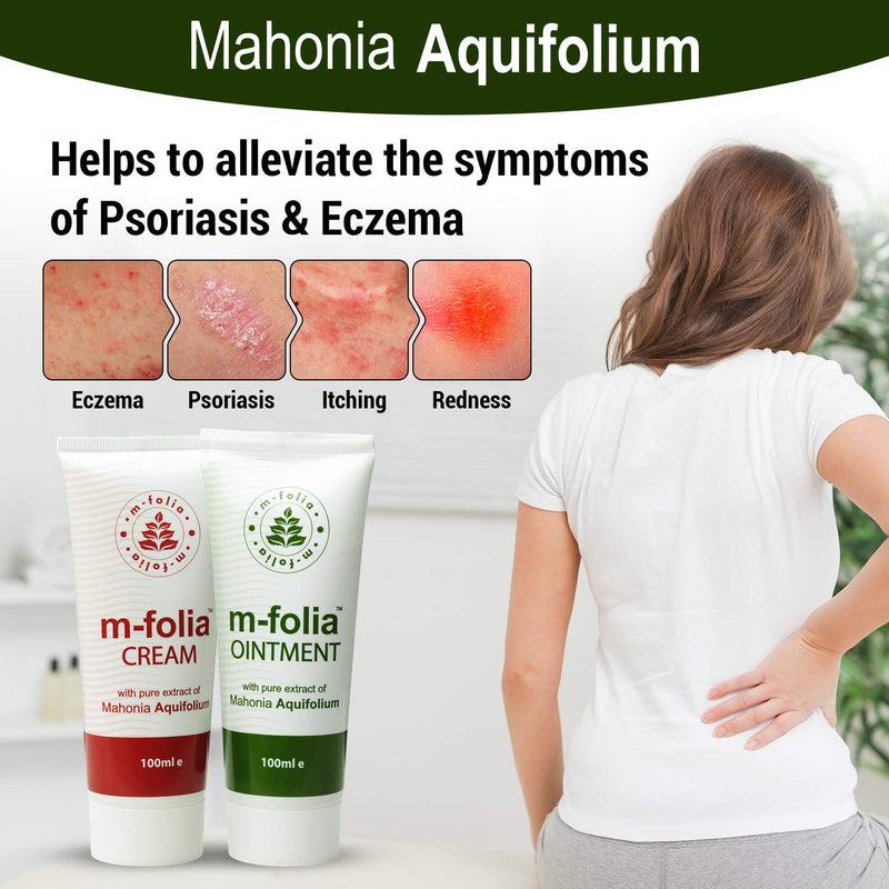 [Australia] - M-FOLIA Night & Day Pack. A dual pack of M-Folia Ointment and Cream both formulated to help alleviate the symptoms of Mild to Moderate Psoriasis and Eczema. No Parabens, Corticosteroids or Pharmaceutical Drugs 