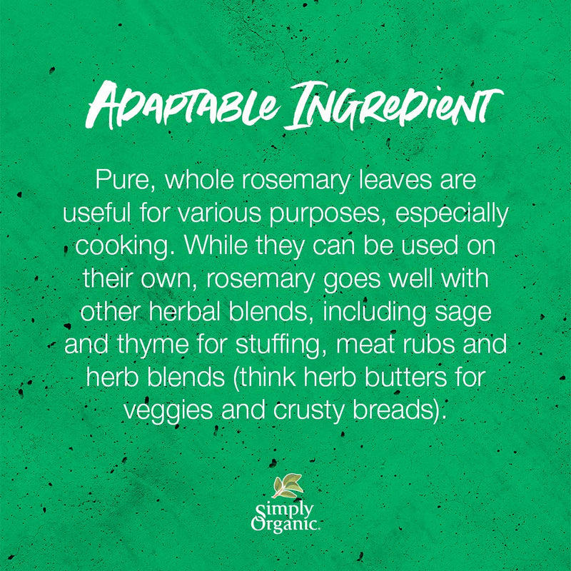 [Australia] - Simply Organic Whole Rosemary Leaf 1.23oz 1.23 Ounce (Pack of 1) 