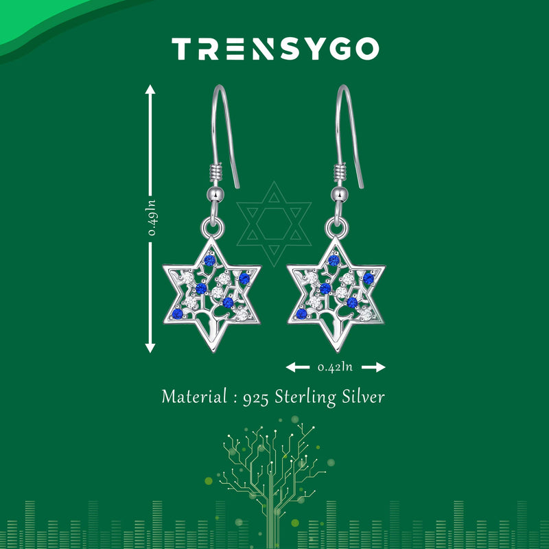 [Australia] - 925 Sterling Silver Jewelry, Jewish Star Of David Jewelry, Tree Of Life Jewelry, Necklace, Earrings, Birthday Gifts, Hanukkah Gifts, Christmas Gifts, Thanksgiving Gifts, Jewish Gifts 